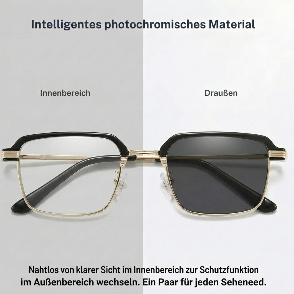 Smart zoom and intelligent color-changing lenses, 2-in-1 eyeglasses and sunglasses. Unisex minimalist silicone glasses with clear vision, nose bridge support, ergonomic design, and a lightweight everyday style